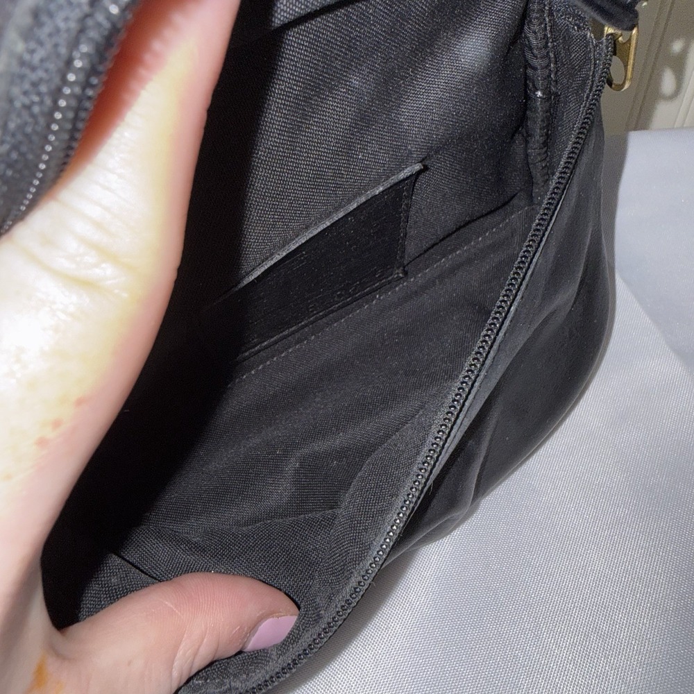 Vintage Coach Canteen Waist Fanny Pack Sling Black Leather Bag Purse 1997 - Picture 6 of 15